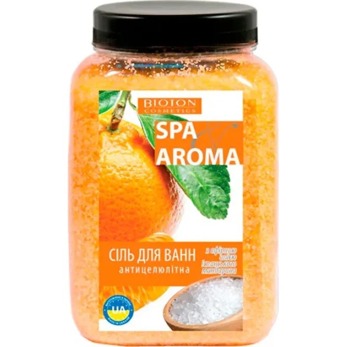 Sare de baie Bioton Anti-cellulite & Spanish Mandarin Essential Oil 750g