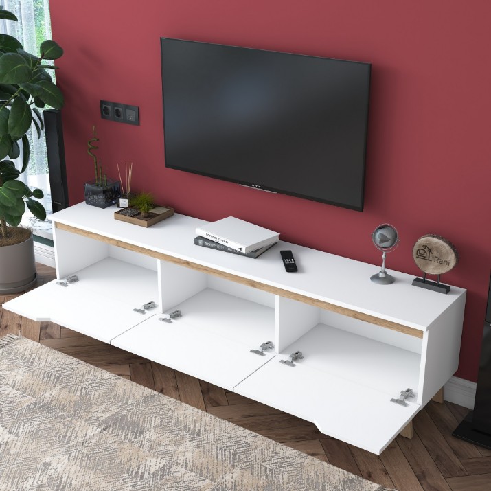 Тумба под ТВ Hanah Home D1 2472 White Walnut