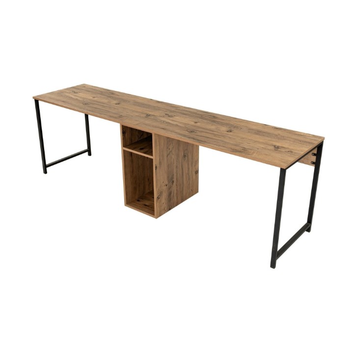 Masa de birou Hanah Home Twin Atlantic Pine Black