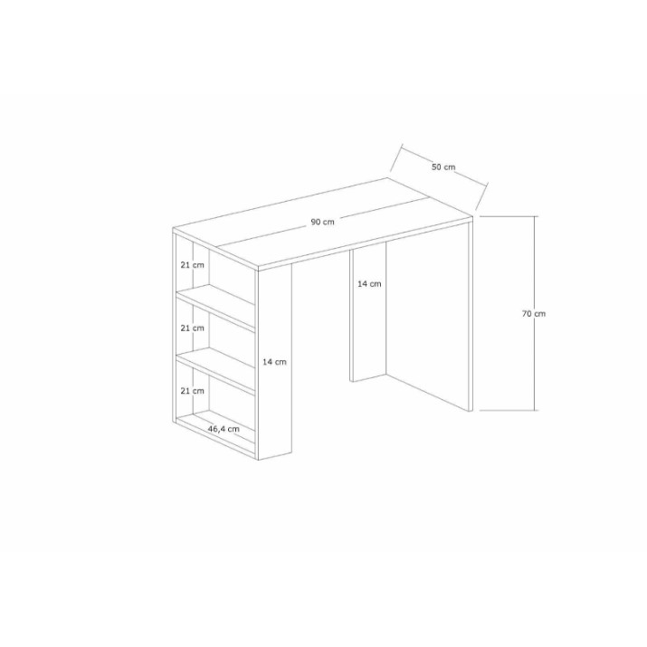 Письменный стол Hanah Home Cool White