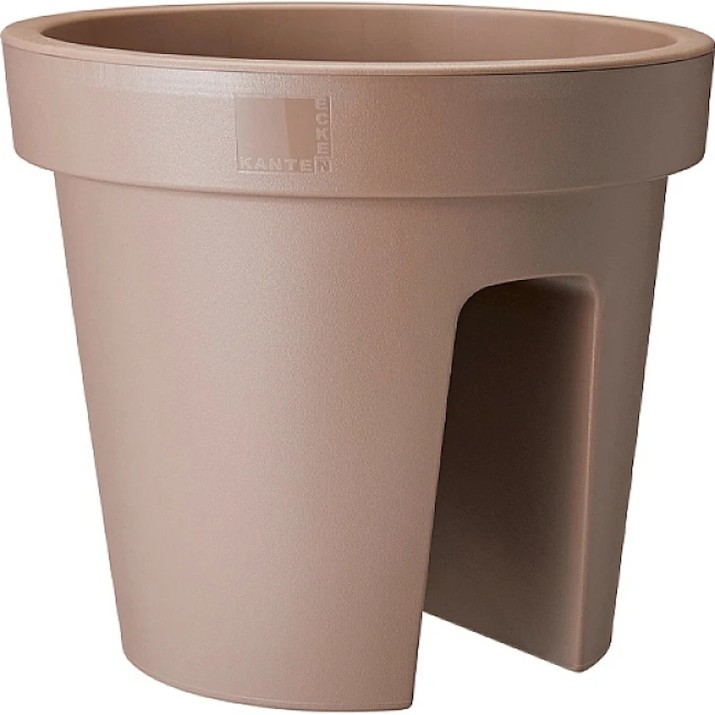 Цветочный горшок ProGarden D28 H25cm коричневый пластик (57459)