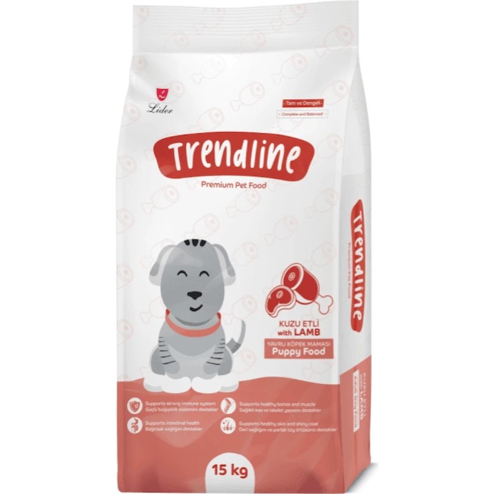 Hrană uscată pentru câini Trendline Puppy Medium & Large Lamb 15kg