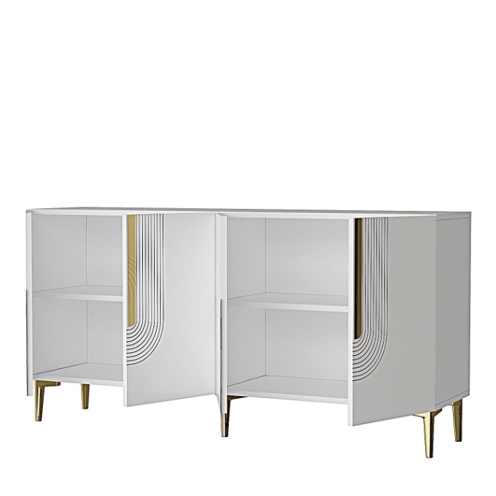Тумба Hanah Home Meyra 150 White/Gold