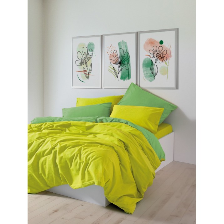 Lenjerie de pat L'Essentiel Sage Yellow Green