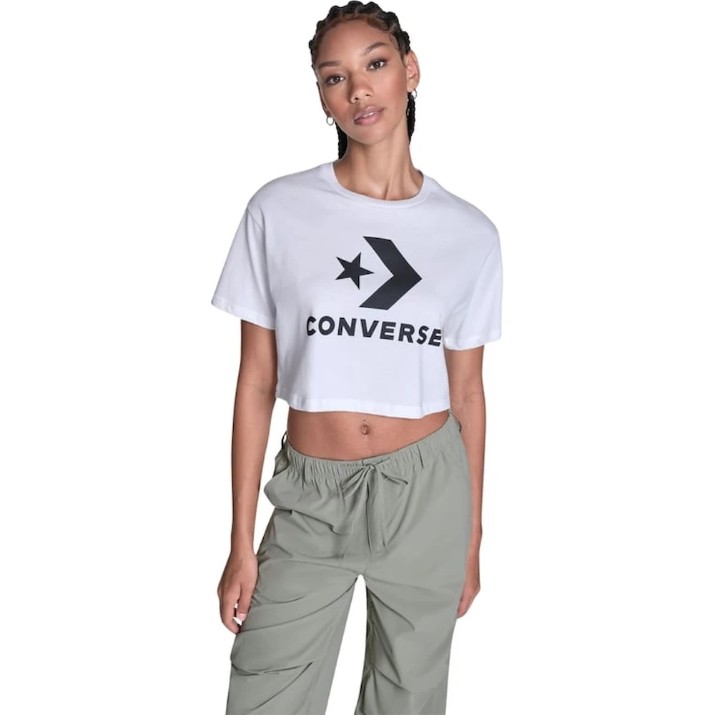 Женская футболка Converse Star Chev Sporty White, s.L