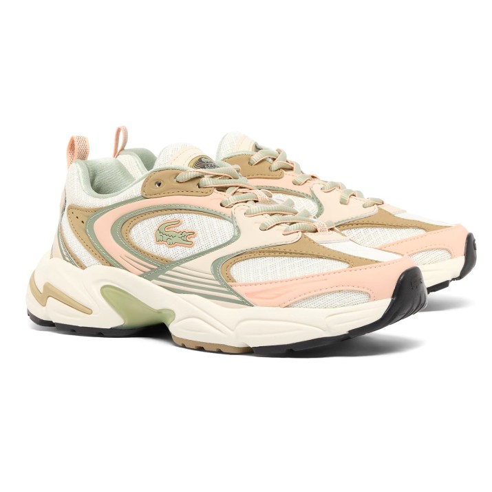 Adidași pentru dame Lacoste Storm 96 2K 126 6 Sfa Off White/It Pink, s.38