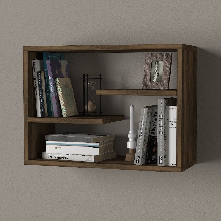 Raft de perete Hanah Home Tino Walnut