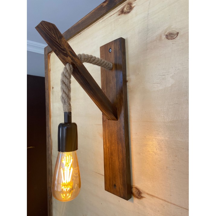 Candelabru de perete Opviq Ahsap Aplik 18