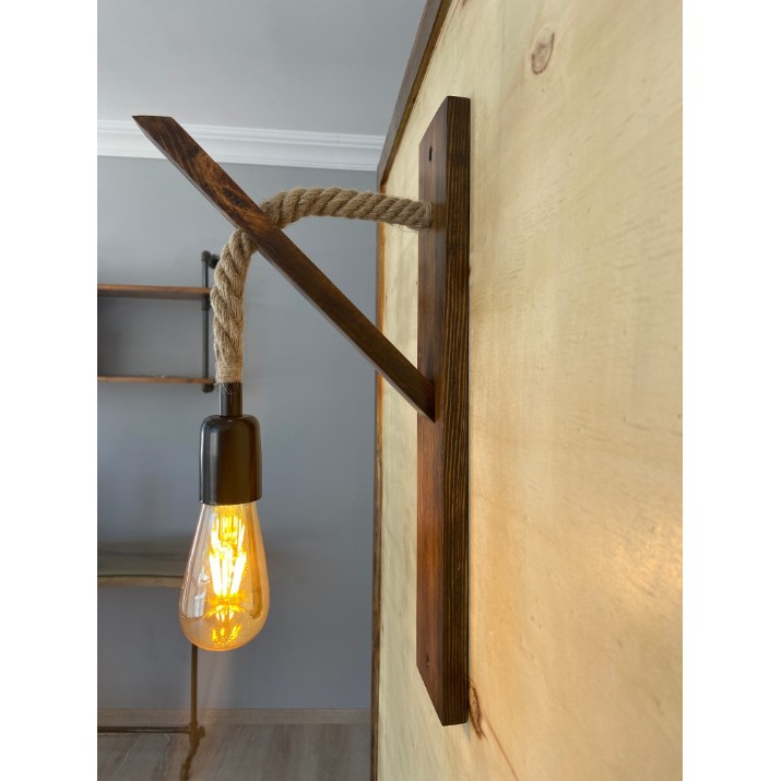 Candelabru de perete Opviq Ahsap Aplik 18