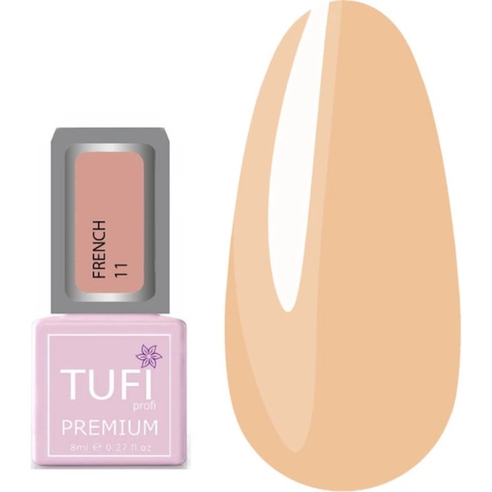 Gel-lac de unghii Tufi Profi Premium French 11 Peach Mousse 8ml