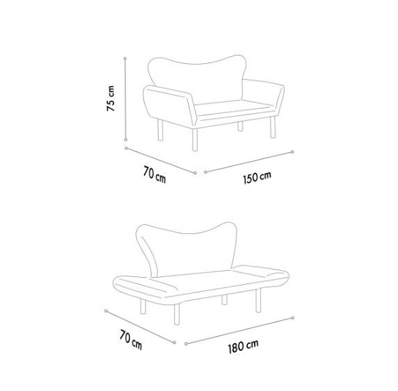 Canapea Atelier Del Sofa Chatto Cream