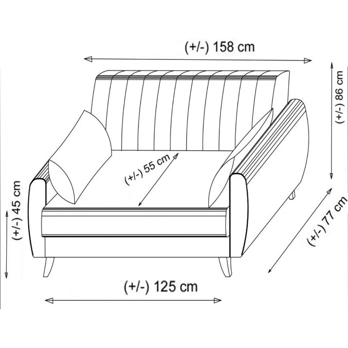 Canapea Atelier Del Sofa Alkon Dark Grey