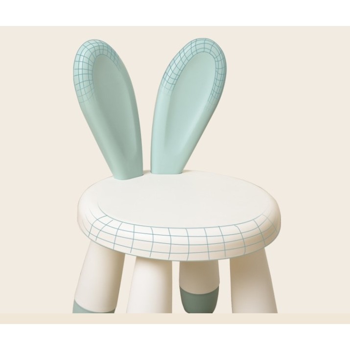 Măsuță pentru copii cu scaune 4Play AT116 Bunny White/Blue