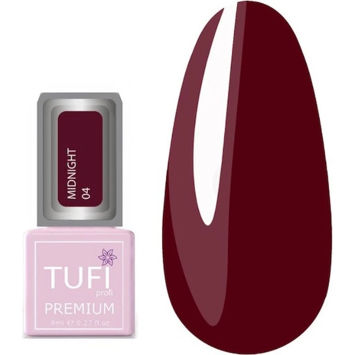 Gel-lac de unghii Tufi Profi Premium Midnight 04 8ml