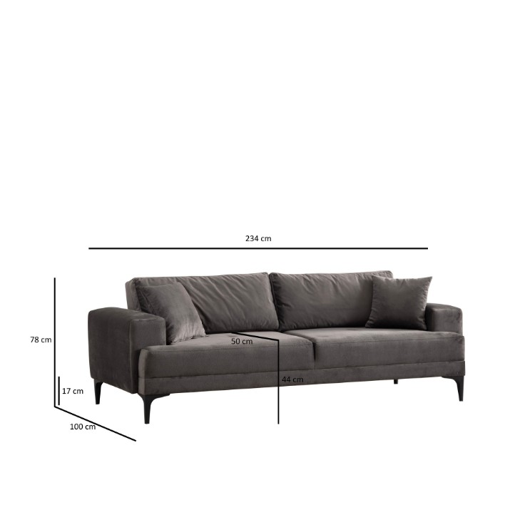 Canapea Atelier Del Sofa Astana Anthracite