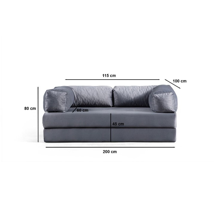 Бескаркасный диван Atelier Del Sofa Via Con Pale Grey