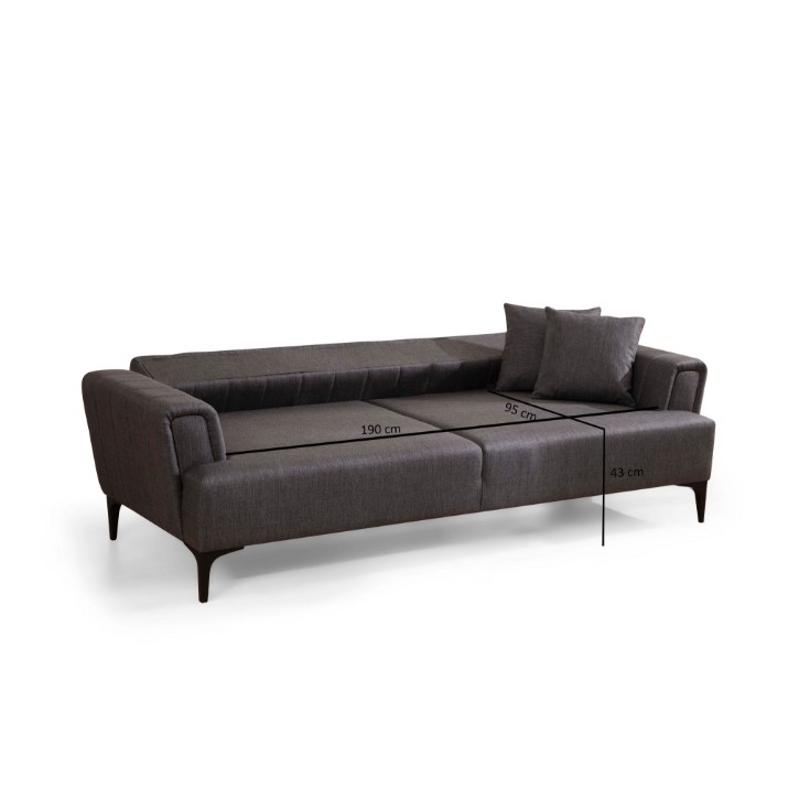 Canapea Atelier Del Sofa Hamlet Dark Grey