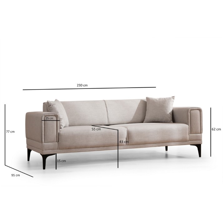 Canapea Atelier Del Sofa Horizon Ecru