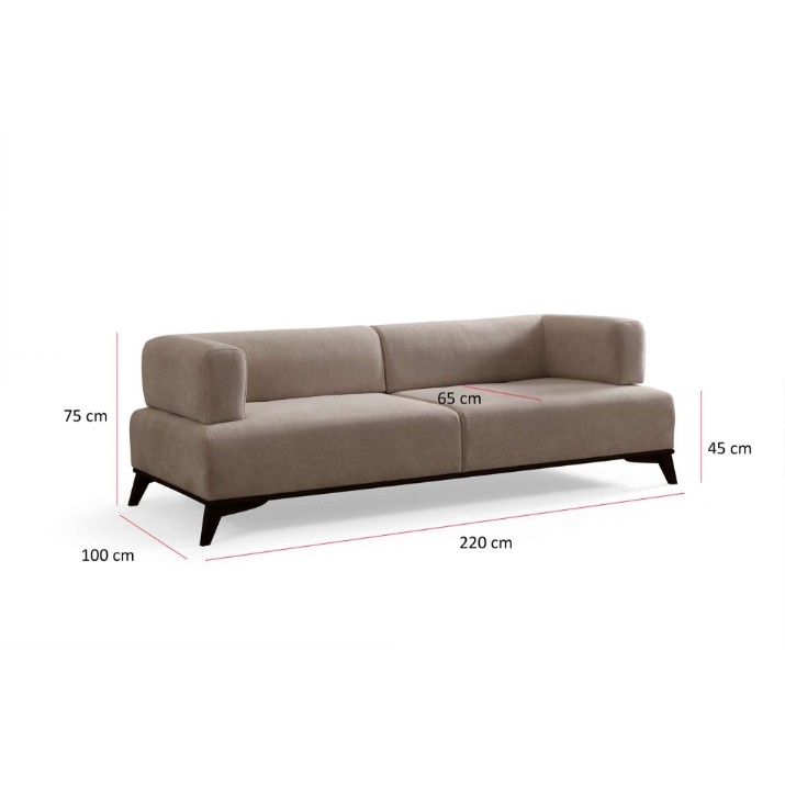 Диван Atelier Del Sofa Hera Cream Black