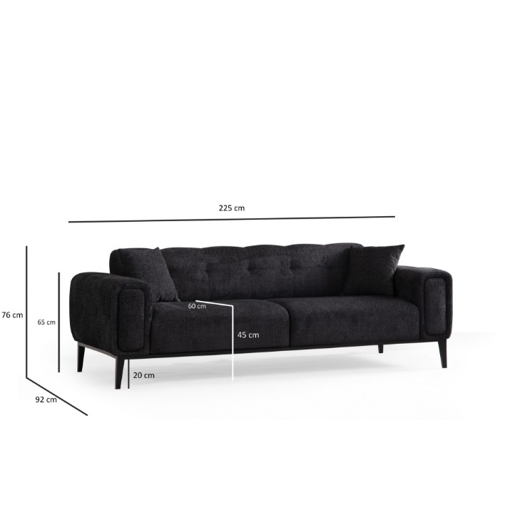 Диван Atelier Del Sofa Athena Black