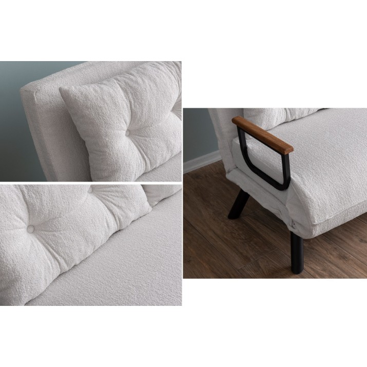 Диван Atelier Del Sofa Sando Teddy Fabric White