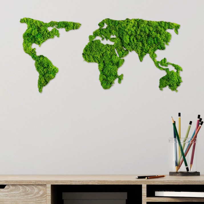 Panou decorativ Wallity World Map