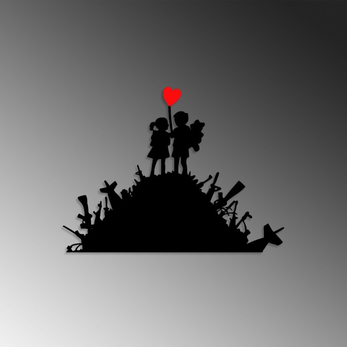 Декоративное панно Wallity Banksy 1
