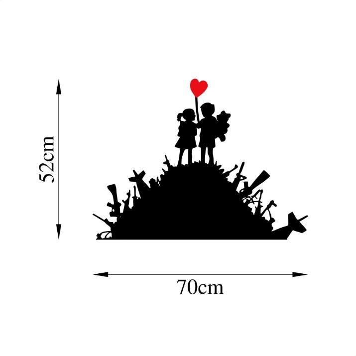 Декоративное панно Wallity Banksy 1