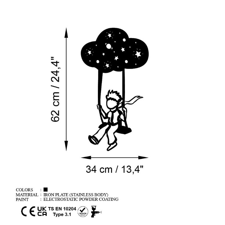 Декоративное панно Wallity The Little Prince 6