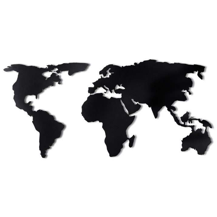 Panou decorativ Wallity World Map Silhouette
