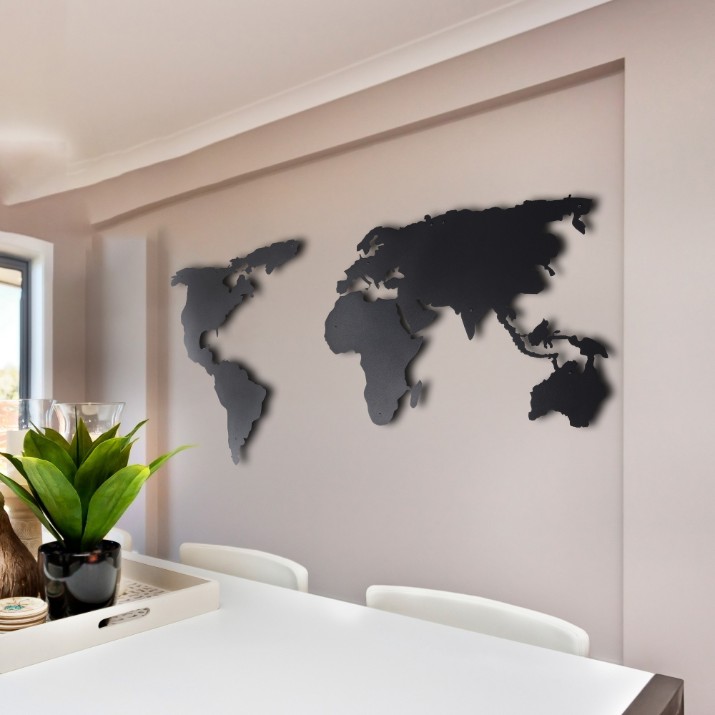 Panou decorativ Wallity World Map Silhouette XL