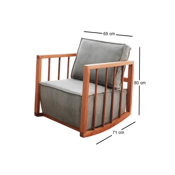 Fotoliu balansoar Atelier Del Sofa Sallanan Blue
