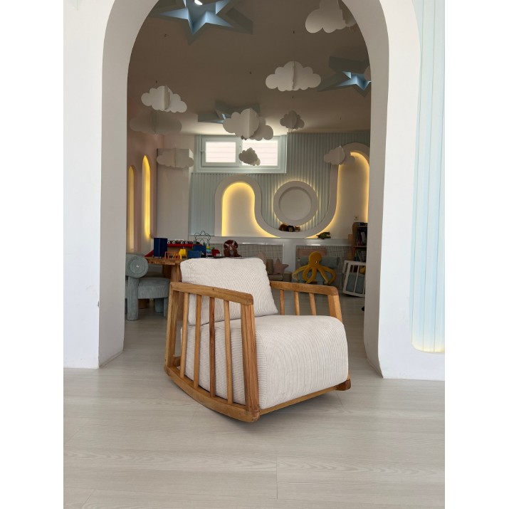 Fotoliu balansoar Atelier Del Sofa Kidi White