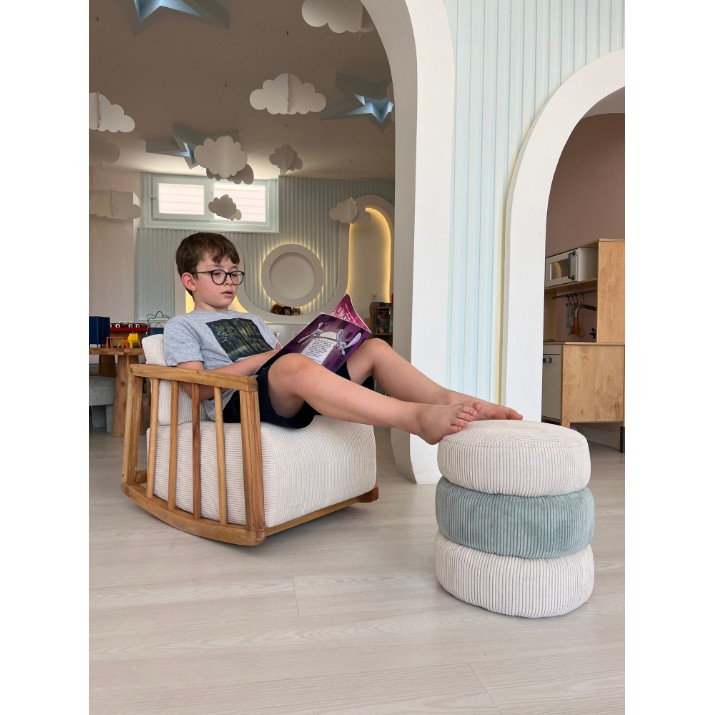Fotoliu balansoar Atelier Del Sofa Kidi White