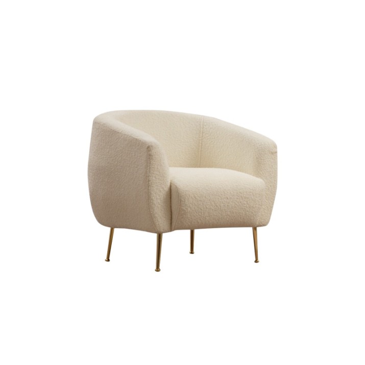 Fotoliu Atelier Del Sofa Eses Cream Bouclette
