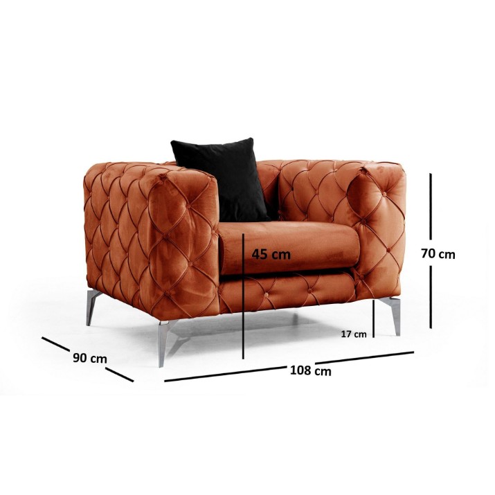 Кресло Atelier Del Sofa Como Orange