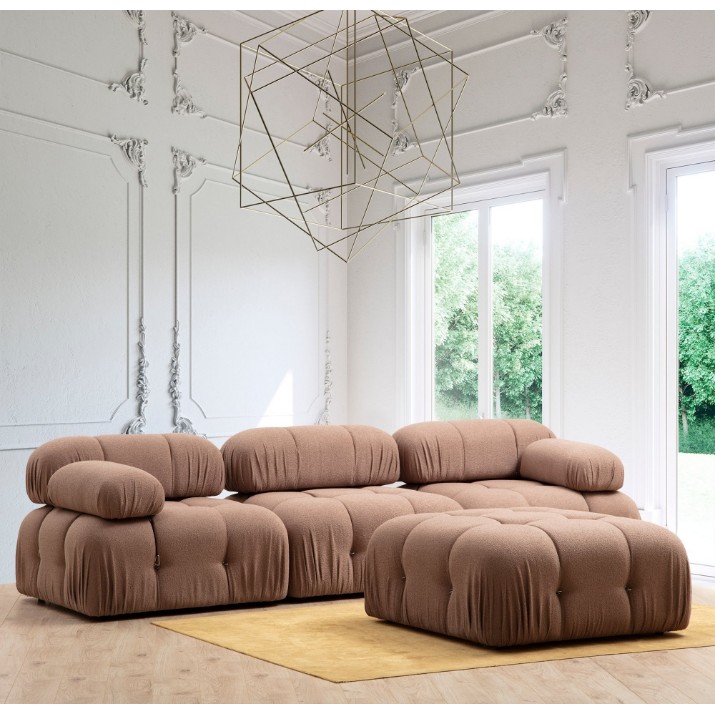 Fotoliu moale Atelier Del Sofa Bubble Brown Bouclette