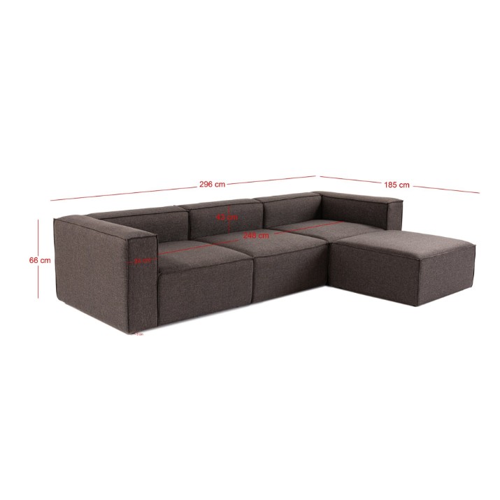 Угловой диван Atelier Del Sofa Fora Dark Brown