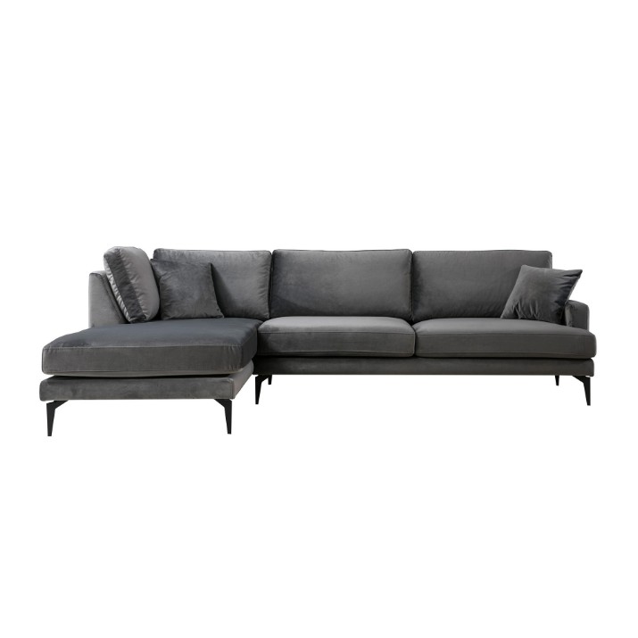 Canapea de colț Atelier Del Sofa Papira Left Anthracite