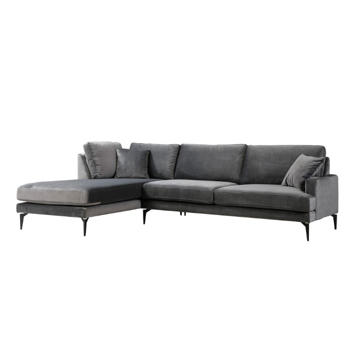 Canapea de colț Atelier Del Sofa Papira Left Anthracite