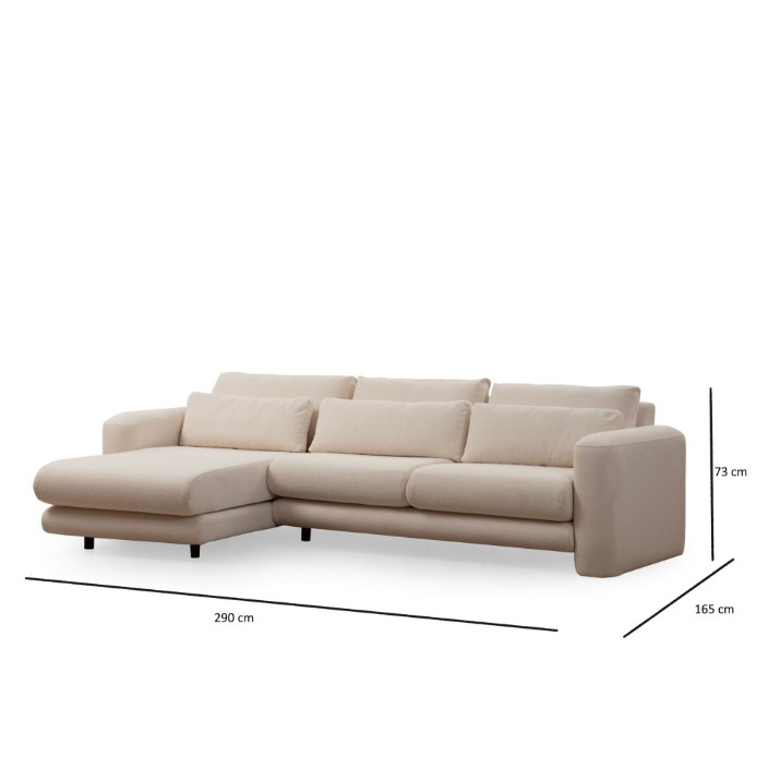 Угловой диван Atelier Del Sofa Lily Left Cream