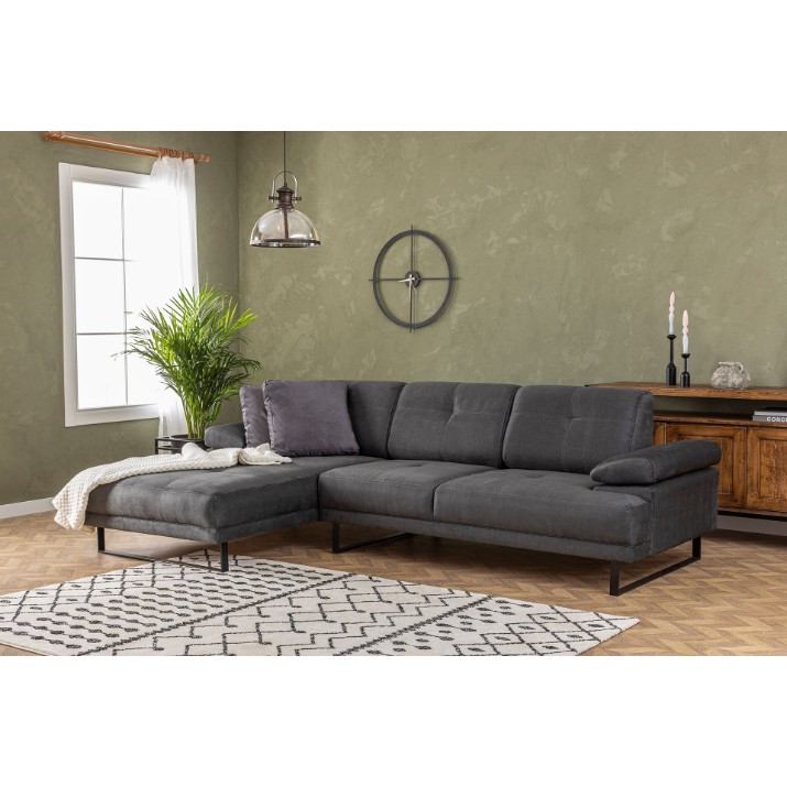 Canapea de colț Atelier Del Sofa Mustang Small Left Anthracite