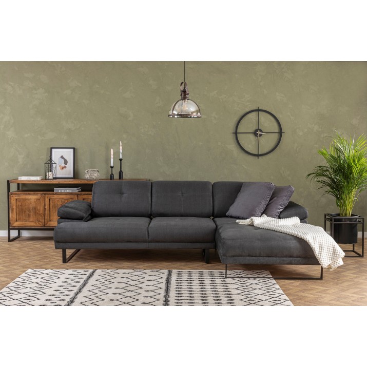 Canapea de colț Atelier Del Sofa Mustang Small Right Anthracite
