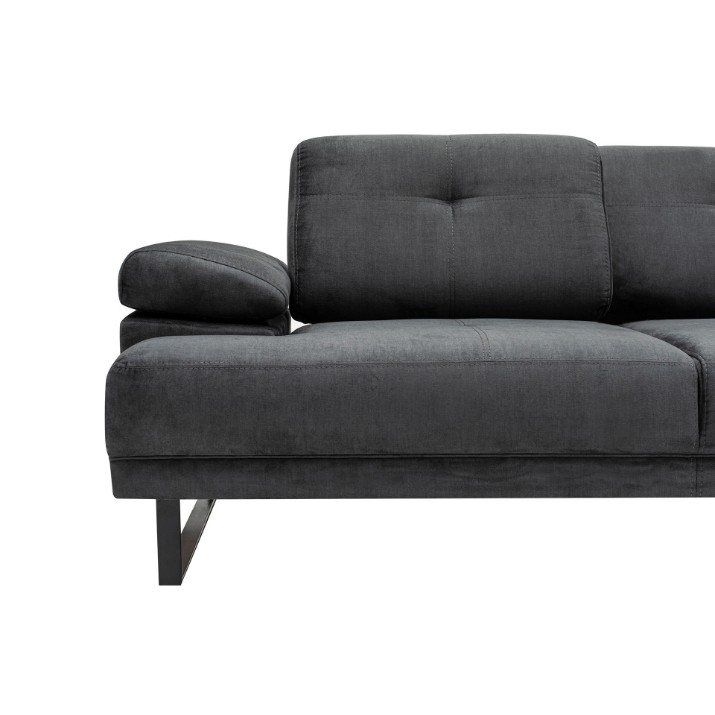 Canapea de colț Atelier Del Sofa Mustang Small Right Anthracite