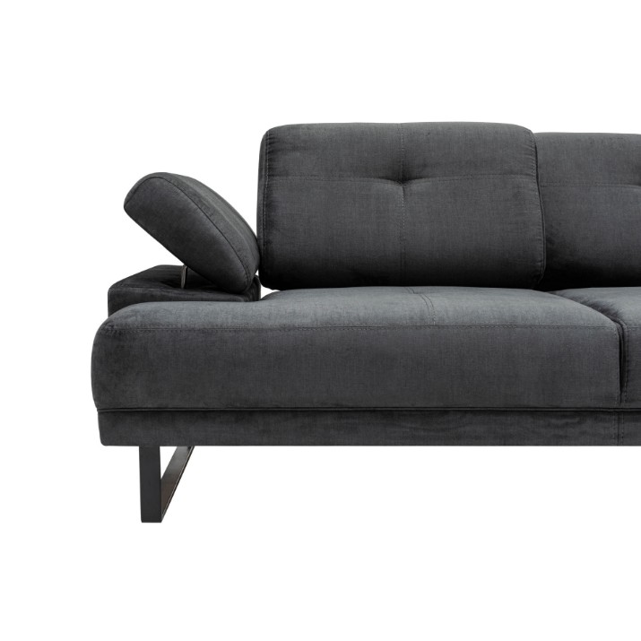 Canapea de colț Atelier Del Sofa Mustang Small Right Anthracite