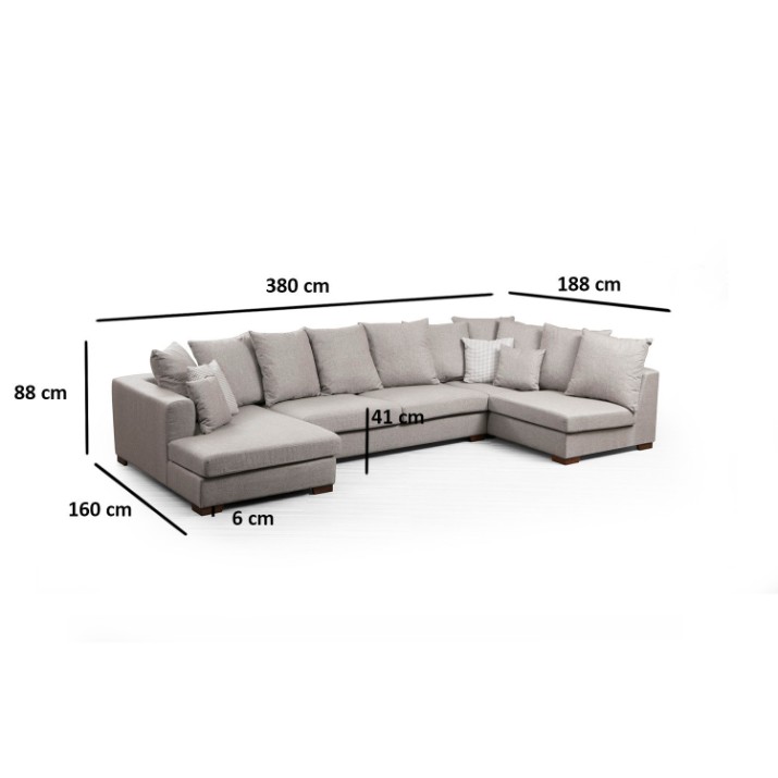Canapea de colț Atelier Del Sofa Colorado