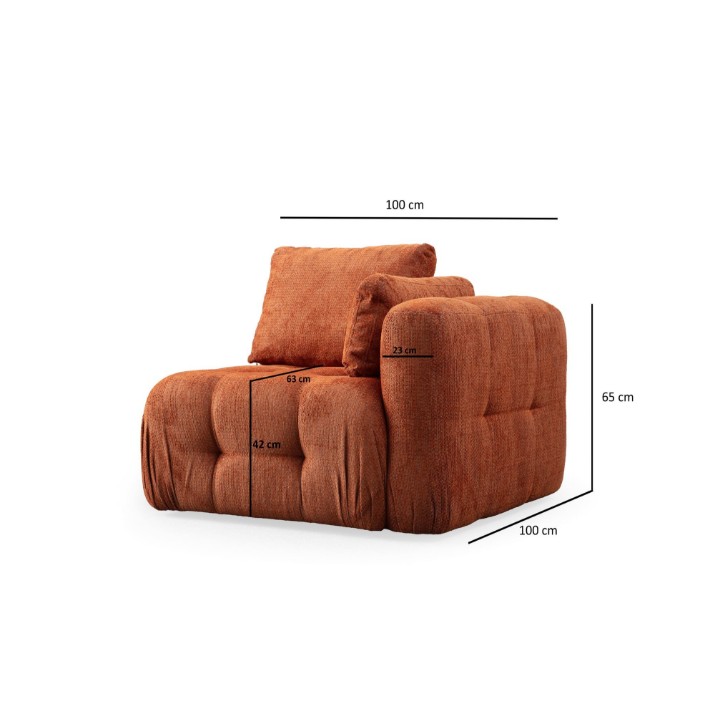 Угловой диван Atelier Del Sofa Amaris Orange