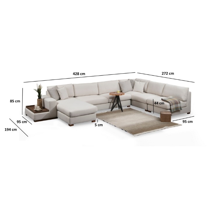 Canapea de colț Atelier Del Sofa Loop 10