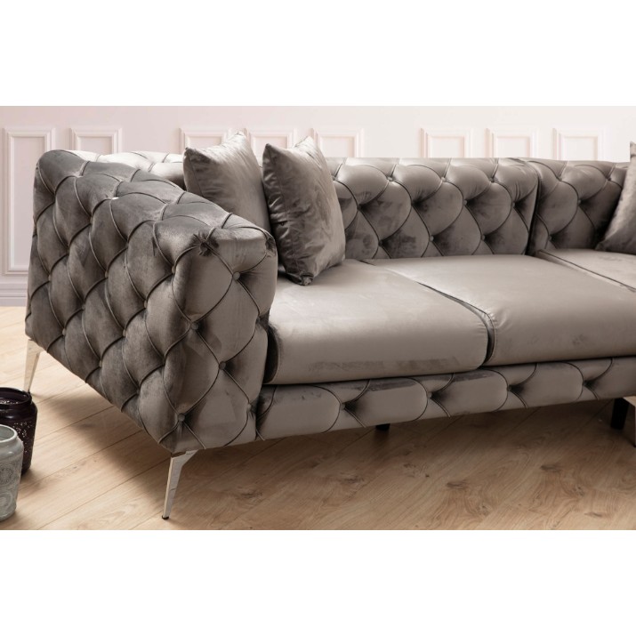 Canapea de colț Atelier Del Sofa Como Left Anthracite