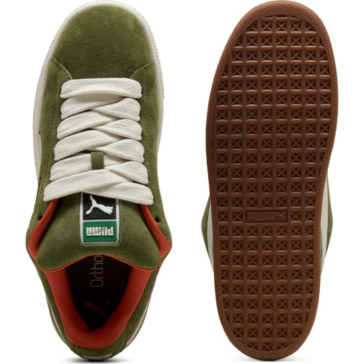 Кеды мужские Puma Suede XL Olive Green/Warm White, s.44